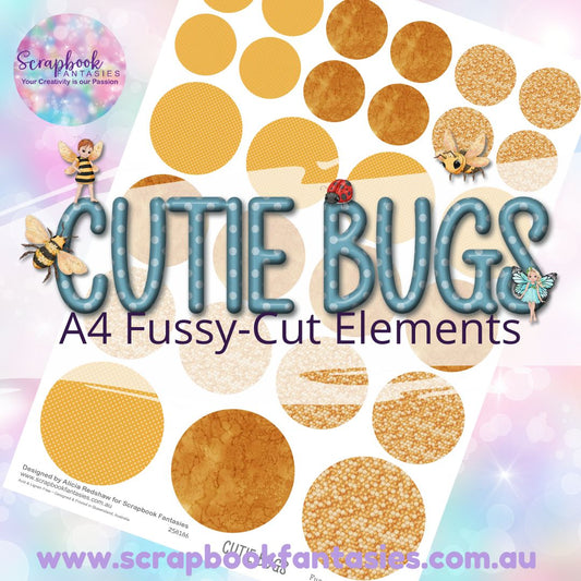 Cutie Bugs A4 Colour Fussy-Cut Elements - Circles 6 258186