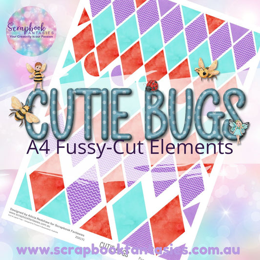 Cutie Bugs A4 Colour Fussy-Cut Elements - Diamonds 5 258191