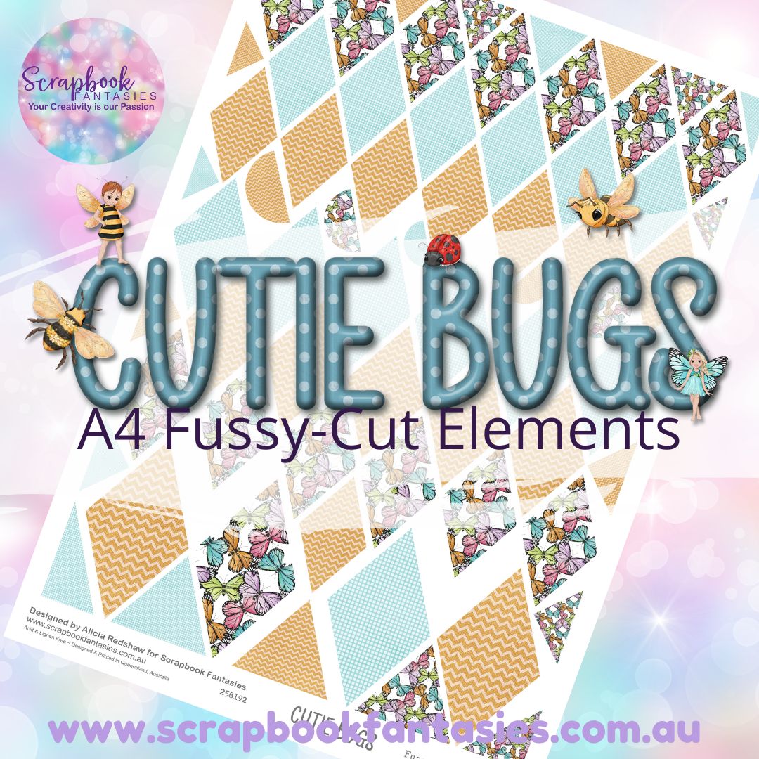 Cutie Bugs A4 Colour Fussy-Cut Elements - Diamonds 6 258192