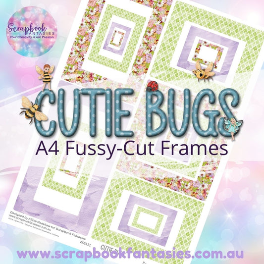 Cutie Bugs A4 Colour Fussy-Cut Frames 3 258111