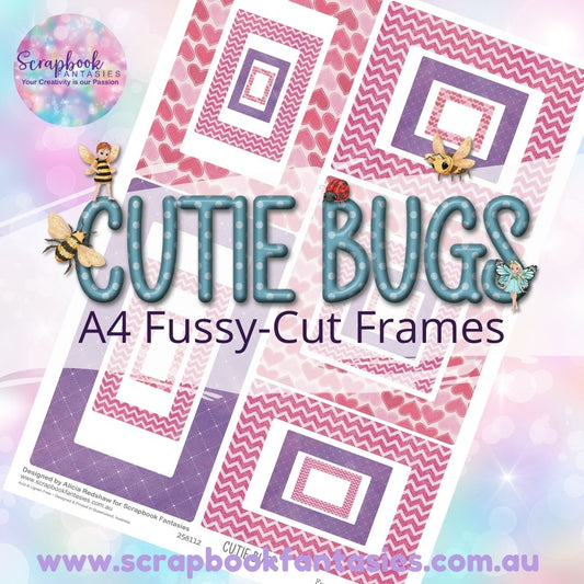 Cutie Bugs A4 Colour Fussy-Cut Frames 4 258112