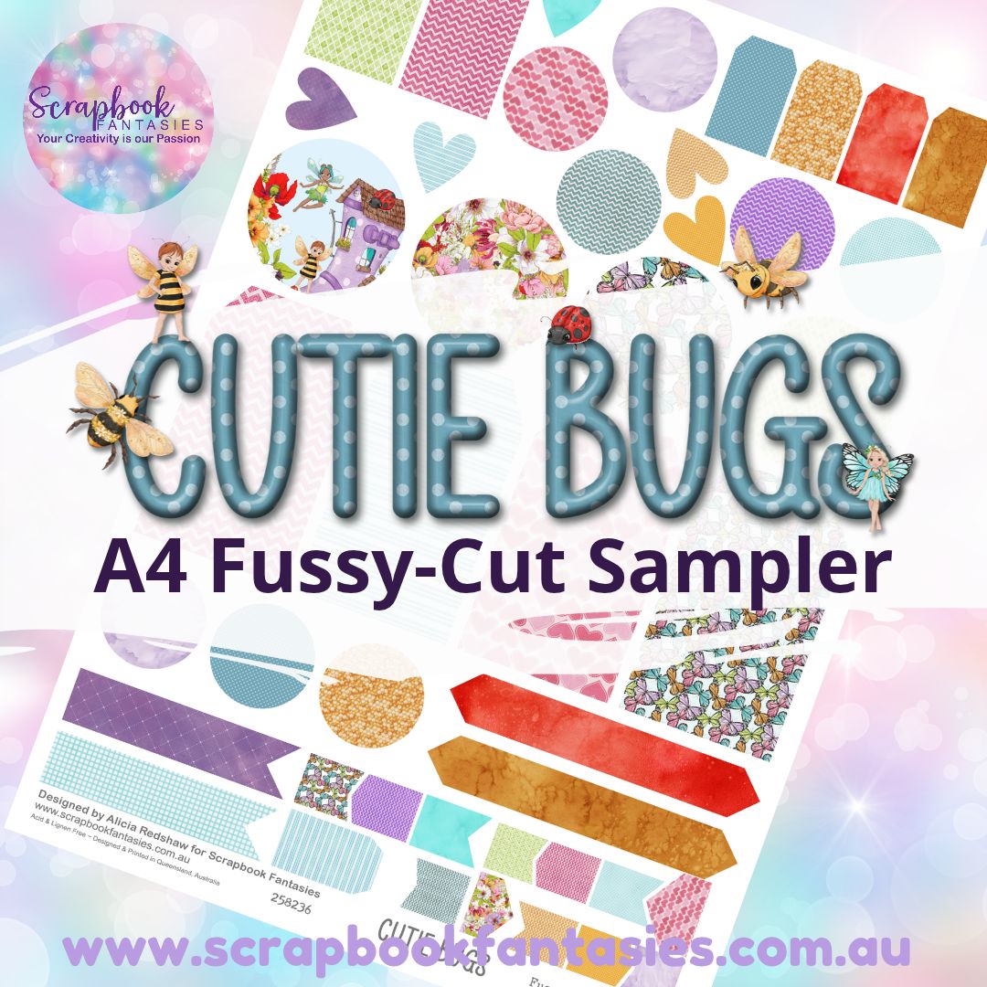 Cutie Bugs A4 Colour Fussy-Cut Sampler 2 - 258236