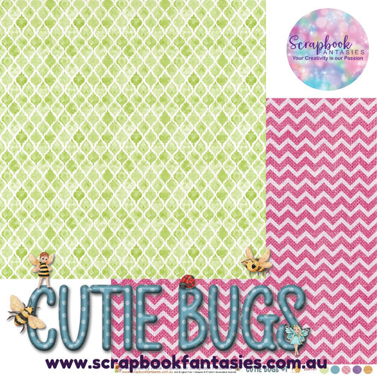 Cutie Bugs 12x12 Double-Sided Patterned Paper 1 - 258101