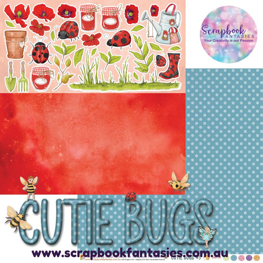 Cutie Bugs 12x12 Double-Sided Patterned Paper 5 - 258105