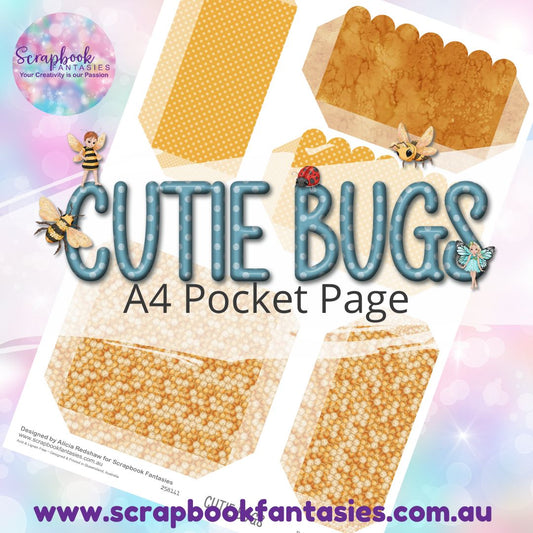 Cutie Bugs A4 Colour Pocket Page - Square & Rectangles 6 258141