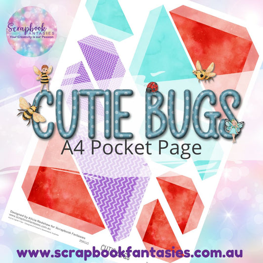 Cutie Bugs A4 Colour Pocket Page - Straight Corners 4 258145