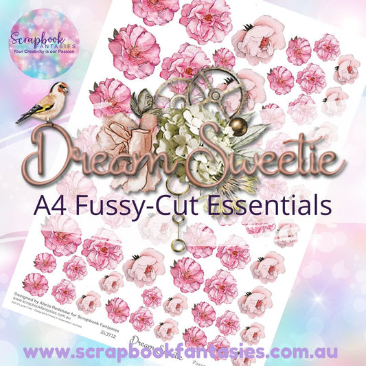 Dream Sweetie A4 Colour Fussy-Cut Essentials - Pink Flowers 243712