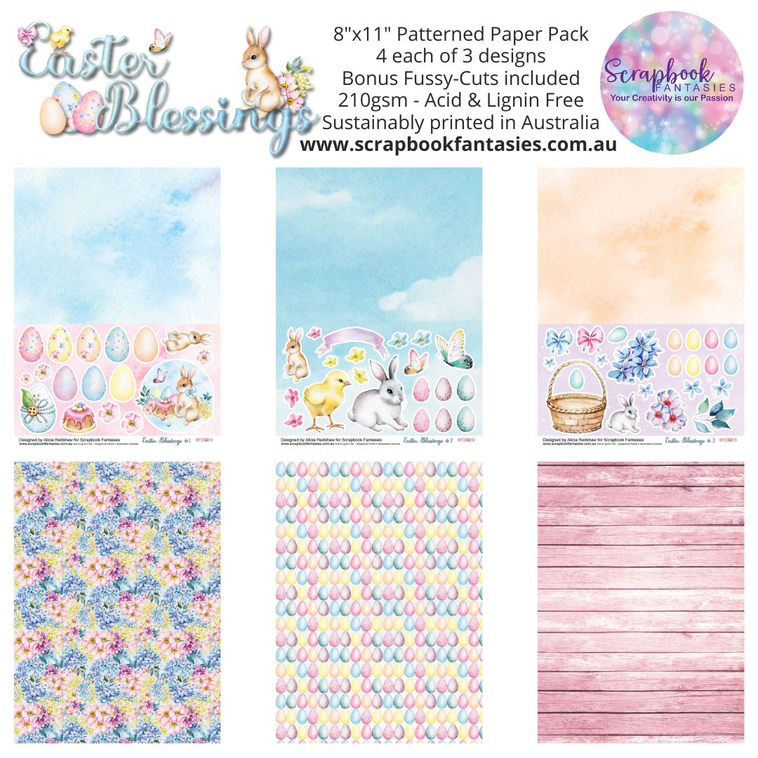 Easter Blessings 8"x11" Double-Sided Patterned Paper Pack 8733200