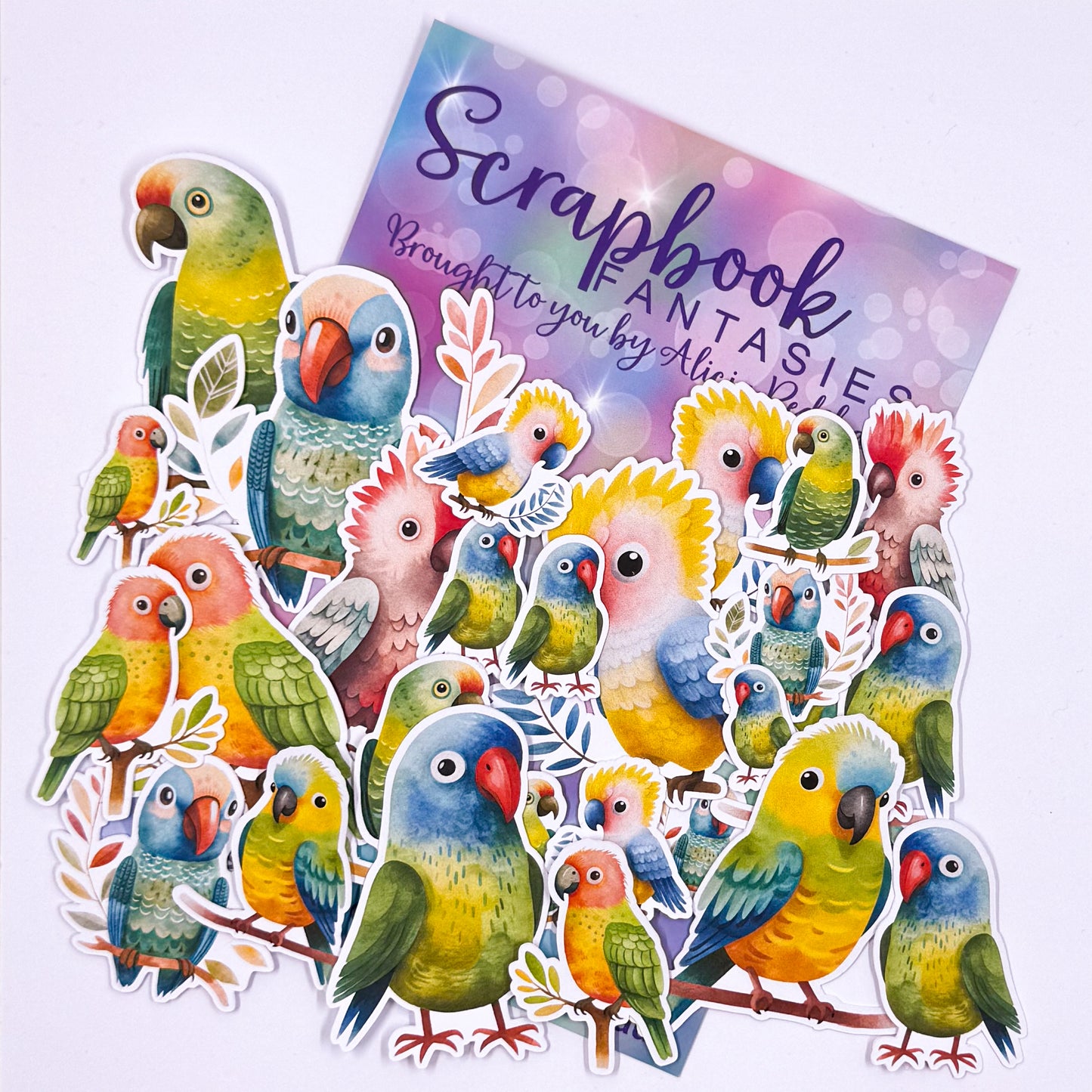 Sunny Days Colour-Cuts - Parrots (27 pieces) 20554