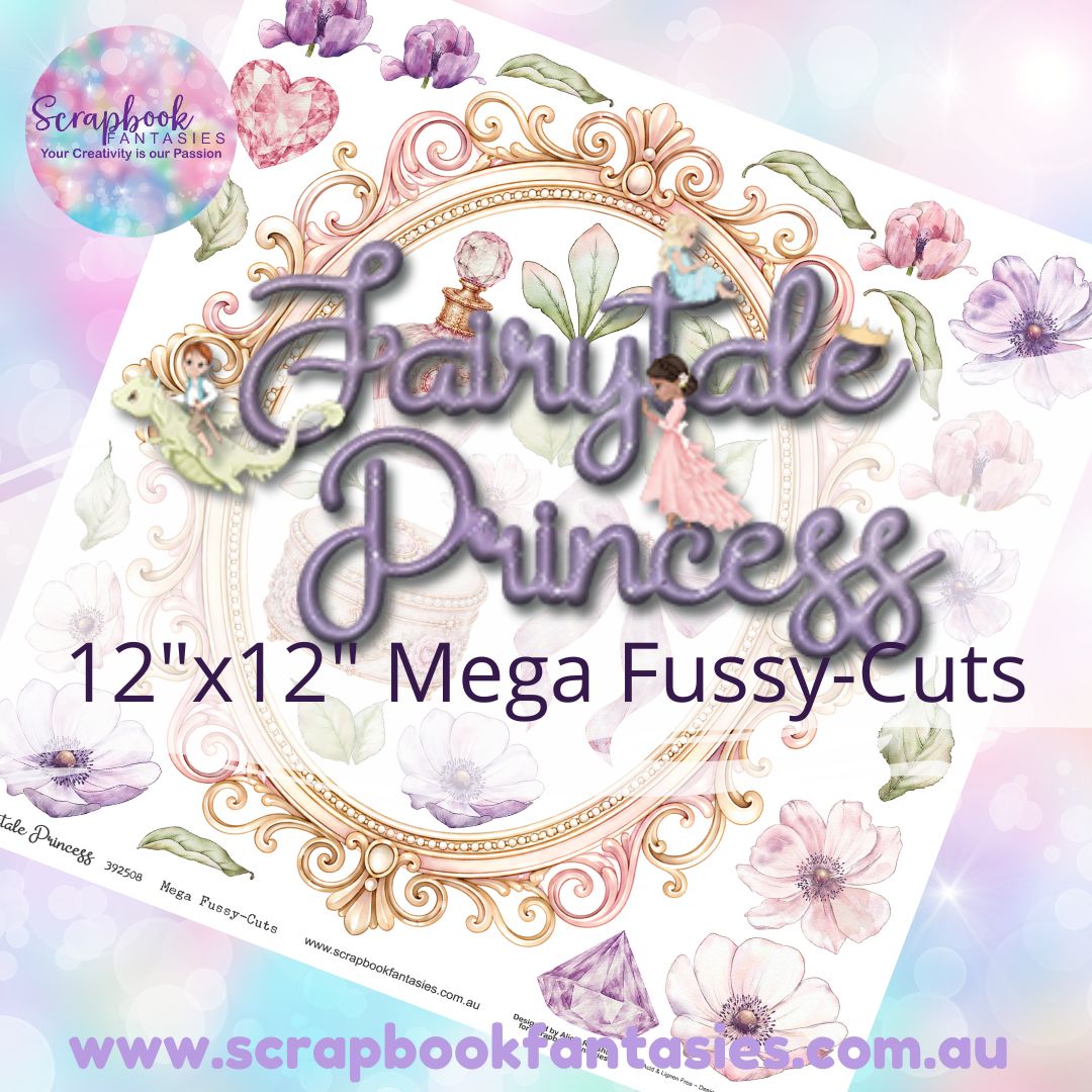 Fairytale Princess 12"x12" Mega Fussy-Cuts Page - Oval Frame 392508