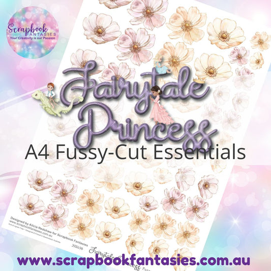 Fairytale Princess A4 Colour Fussy-Cut Essentials - Apricot Flowers 392498