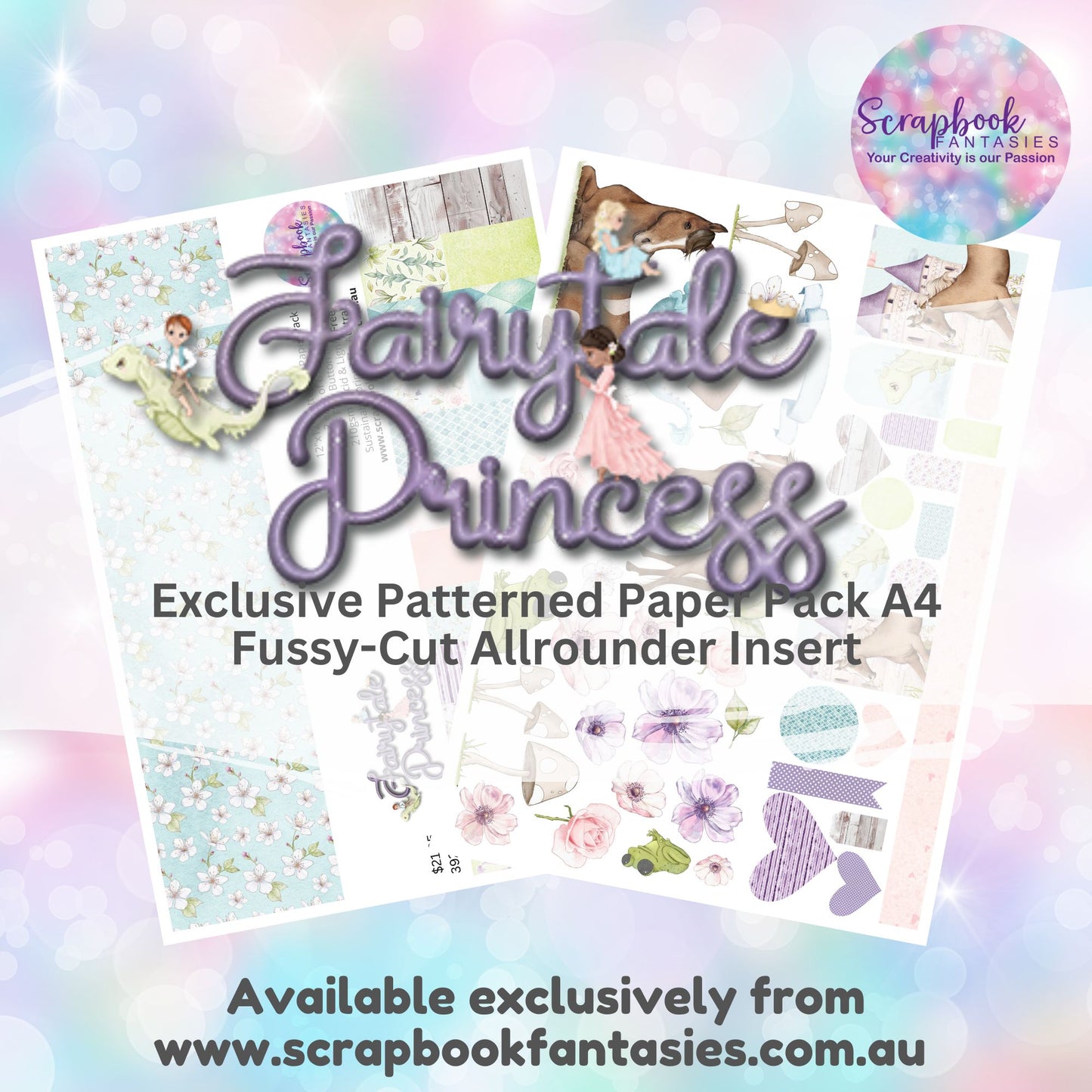 Fairytale Princess 12x12 Double-Sided Patterned Paper Pack - 392400