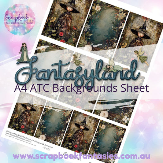 Fantasyland A4 ATC Backgrounds Sheet 4 259115