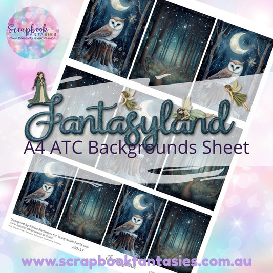 Fantasyland A4 ATC Backgrounds Sheet 6 259117