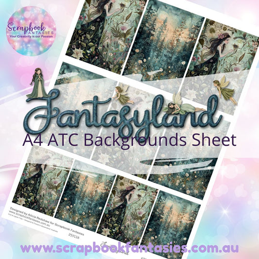 Fantasyland A4 ATC Backgrounds Sheet 7 259118