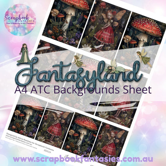 Fantasyland A4 ATC Backgrounds Sheet 8 259119