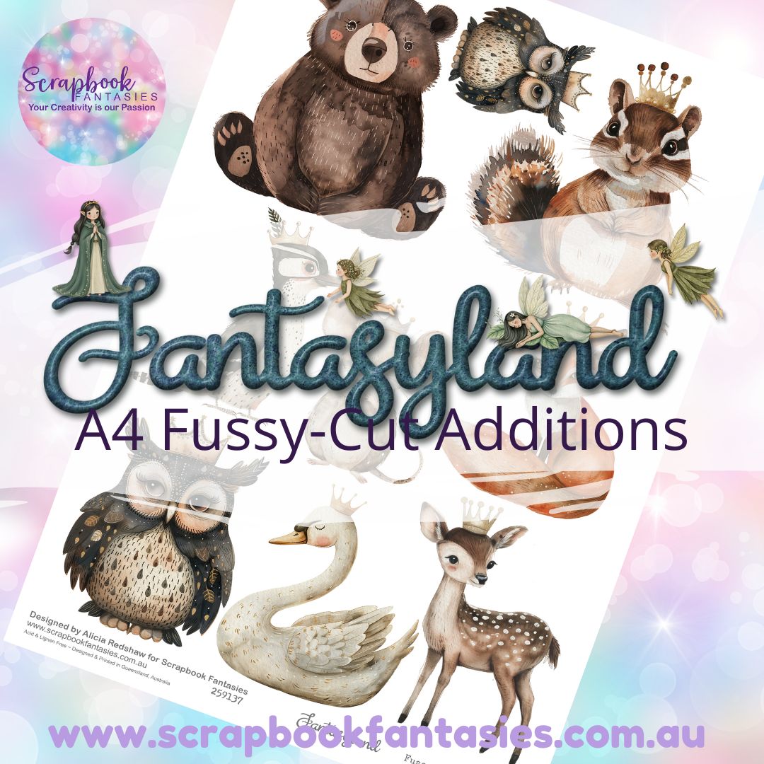 Fantasyland A4 Colour Fussy-Cut Additions - Royal Animals 259137