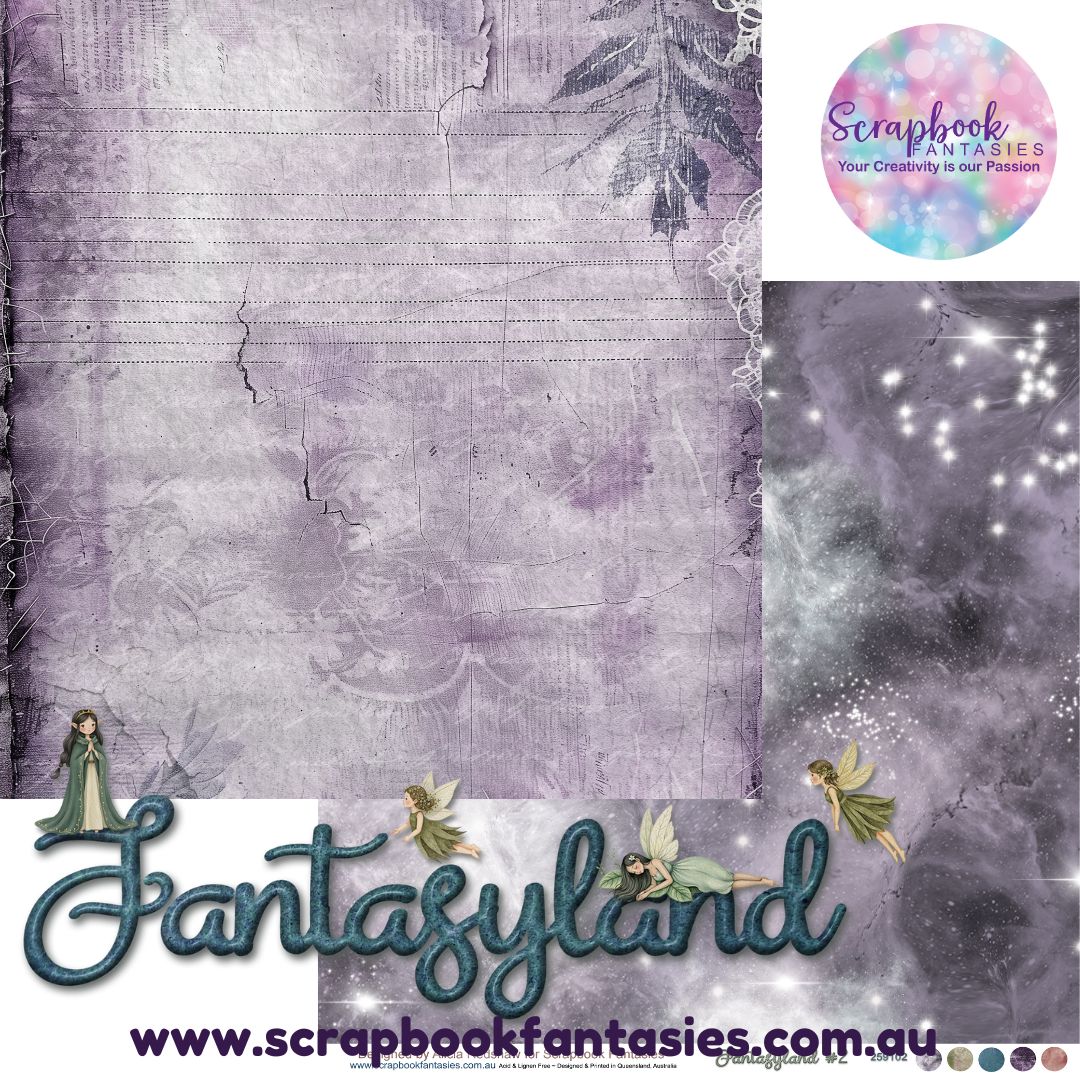 Fantasyland 12x12 Double-Sided Patterned Paper 2 - 259102