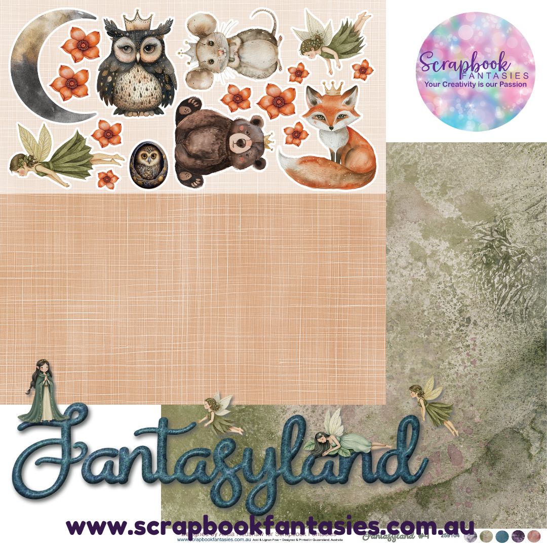 Fantasyland 12x12 Double-Sided Patterned Paper 4 - 259104
