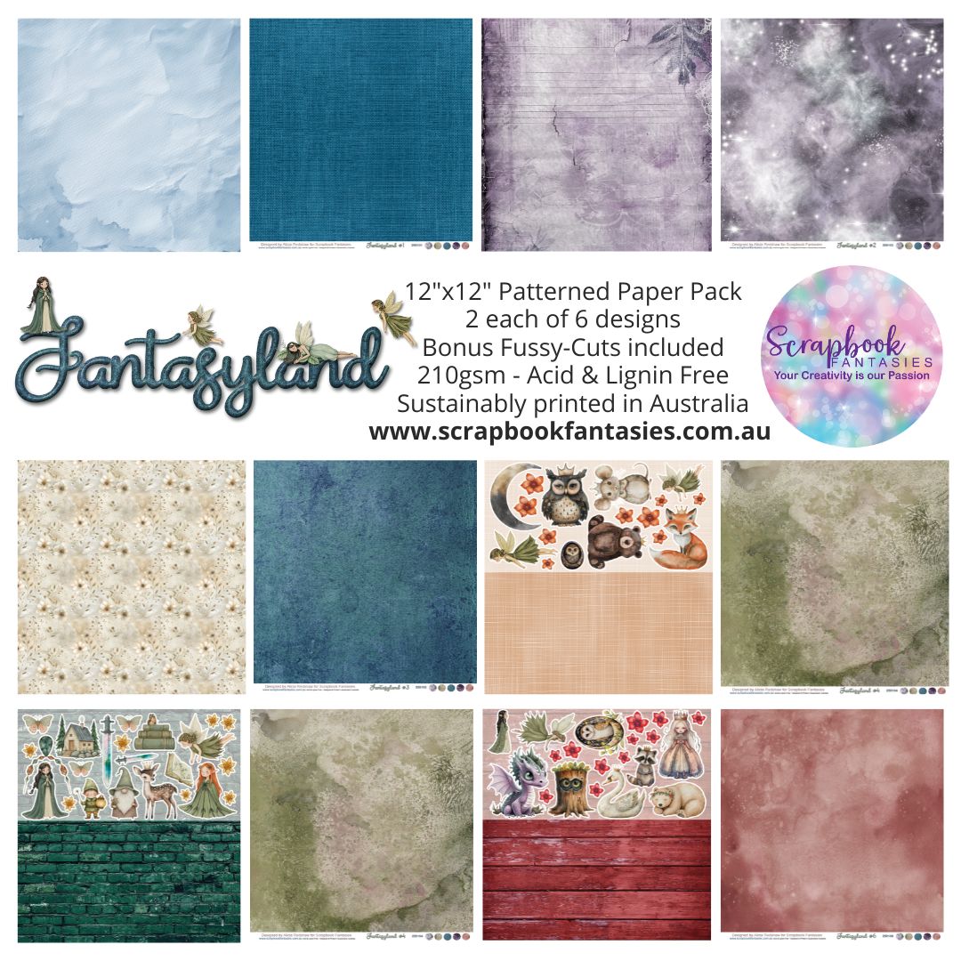 Fantasyland 12x12 Double-Sided Patterned Paper Pack - 259100