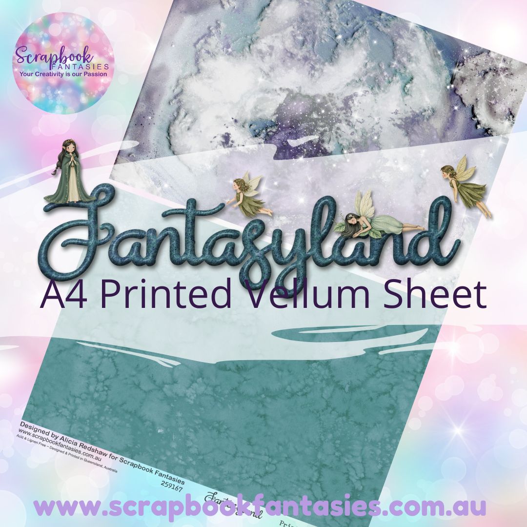 Fantasyland A4 Printed Vellum Sheet - Halves 1 259167