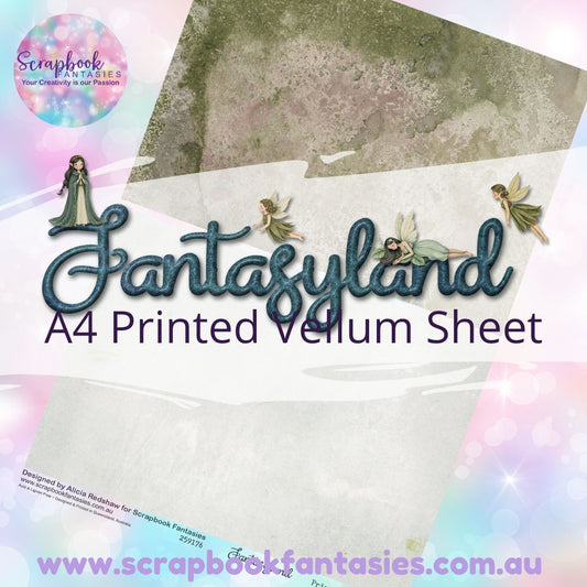 Fantasyland A4 Printed Vellum Sheet - Halves 10 259176