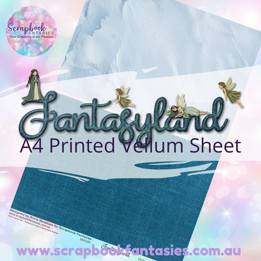 Fantasyland A4 Printed Vellum Sheet - Halves 4 259170
