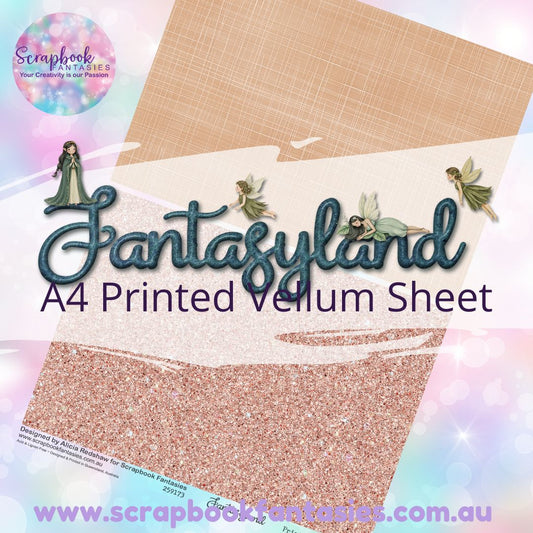 Fantasyland A4 Printed Vellum Sheet - Halves 7 259173