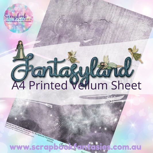 Fantasyland A4 Printed Vellum Sheet - Halves 8 259174