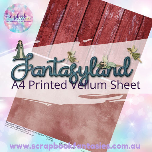 Fantasyland A4 Printed Vellum Sheet - Halves 9 259175