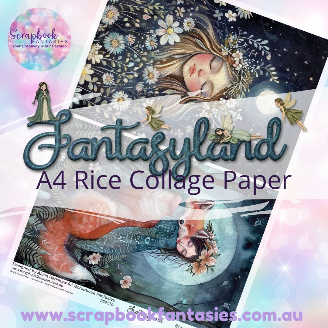 Fantasyland A4 Rice Collage Paper - Halves 1 259110