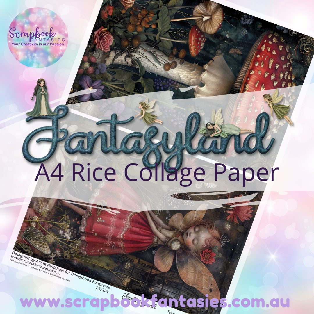 Fantasyland A4 Rice Collage Paper - Halves 2 259124