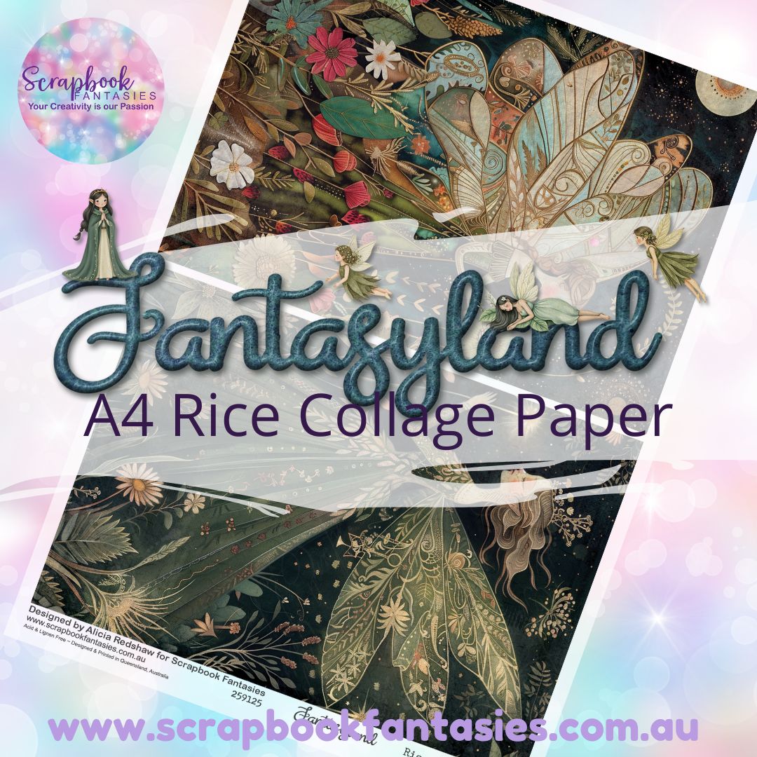 Fantasyland A4 Rice Collage Paper - Halves 3 259125