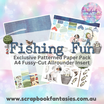 Fishing Fun 8"x11" Double-Sided Patterned Paper Pack - 8733300