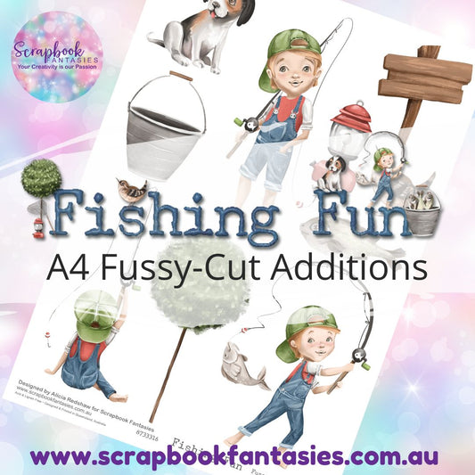 Fishing Fun A4 Colour Fussy-Cut Additions  - Fishing 8733316