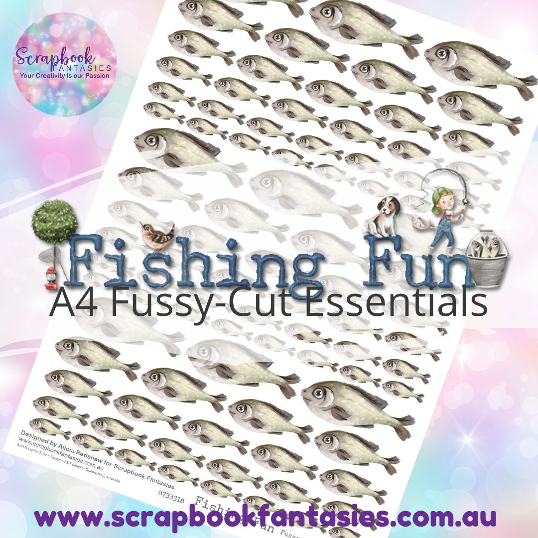 Fishing Fun A4 Colour Fussy-Cut Essentials - Fish 8733318