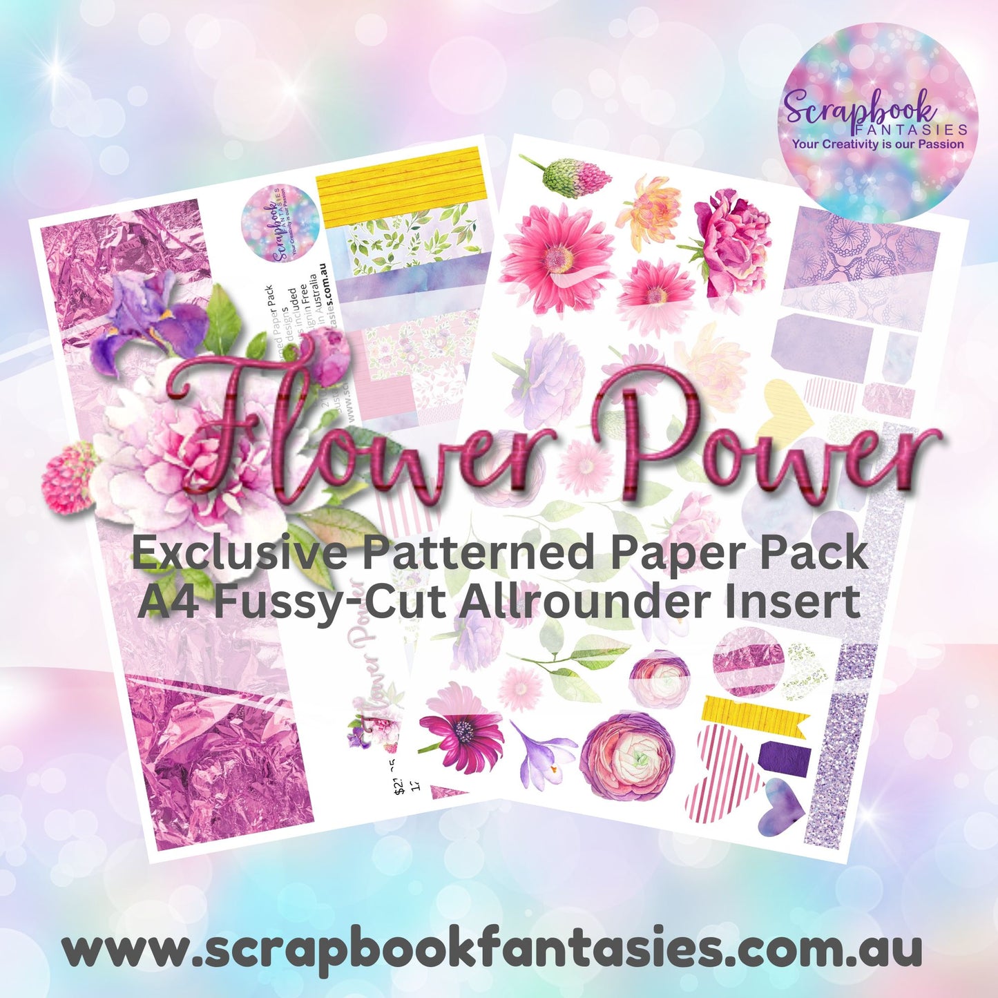 Flower Power 12x12 Double-Sided Patterned Paper Pack - 12660