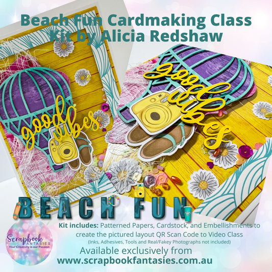 Beach Fun Shaker Card Saturday Afternoon Card-Along Kit - Fun in the Sun Super Weekend - 20 January 2024