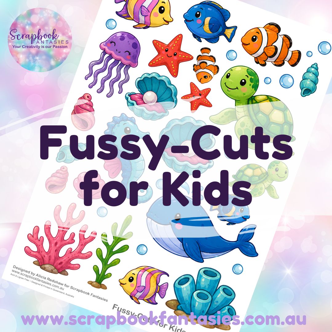 Fussy-Cuts for Kids A4 in Colour - Under the Sea 267002