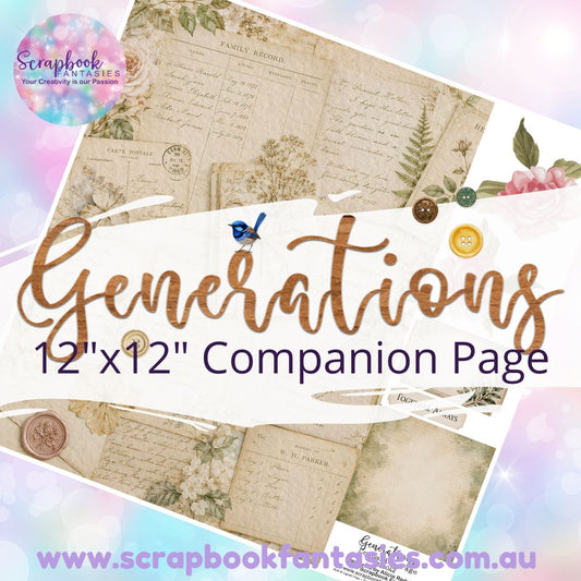 Generations 12"x12" Single-sided Companion Page - Collage 268042