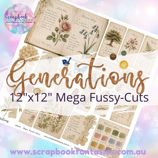 Generations 12"x12" Mega Fussy-Cuts Page - Ephemera 268008