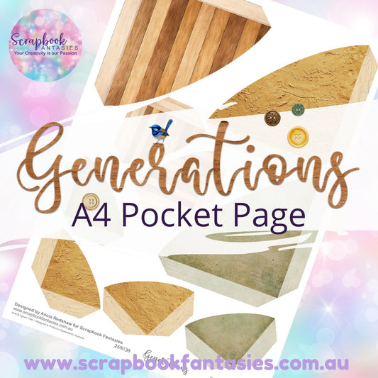 Generations A4 Colour Pocket Page - Rounded Corners 1 268038