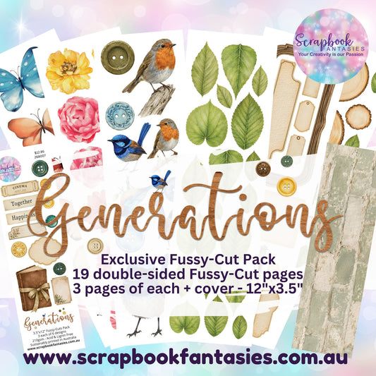Generations 12x3.5" Double-Sided Fussy-Cuts Pack - 19 pieces - 268007