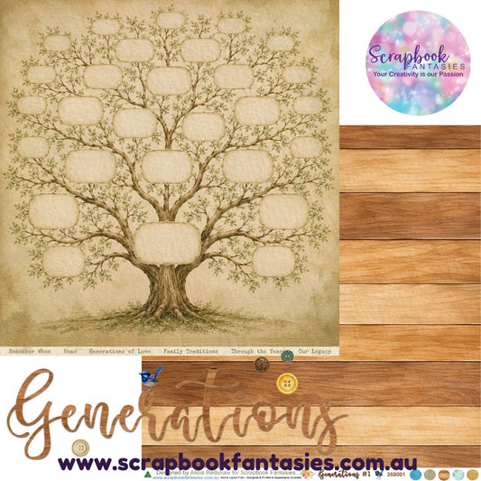 Generations 12x12 Double-Sided Patterned Paper 1 - 268001
