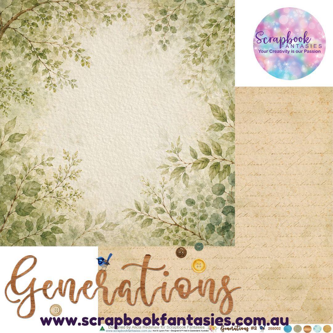Generations 12x12 Double-Sided Patterned Paper 2 - 268002