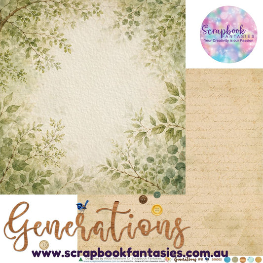 Generations 12x12 Double-Sided Patterned Paper 2 - 268002
