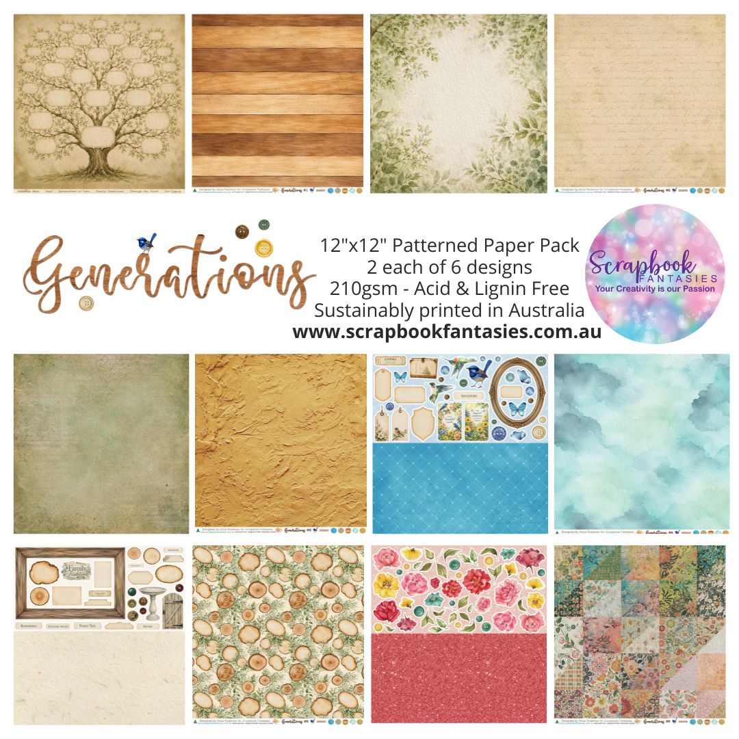 Generations 12x12 Double-Sided Patterned Paper Pack 268000