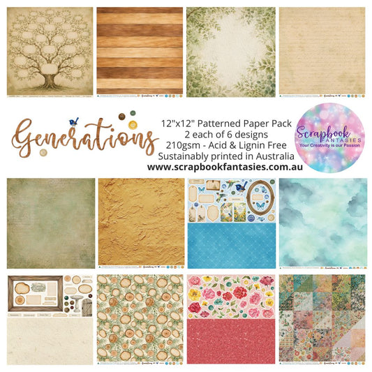 Generations 12x12 Double-Sided Patterned Paper Pack 268000