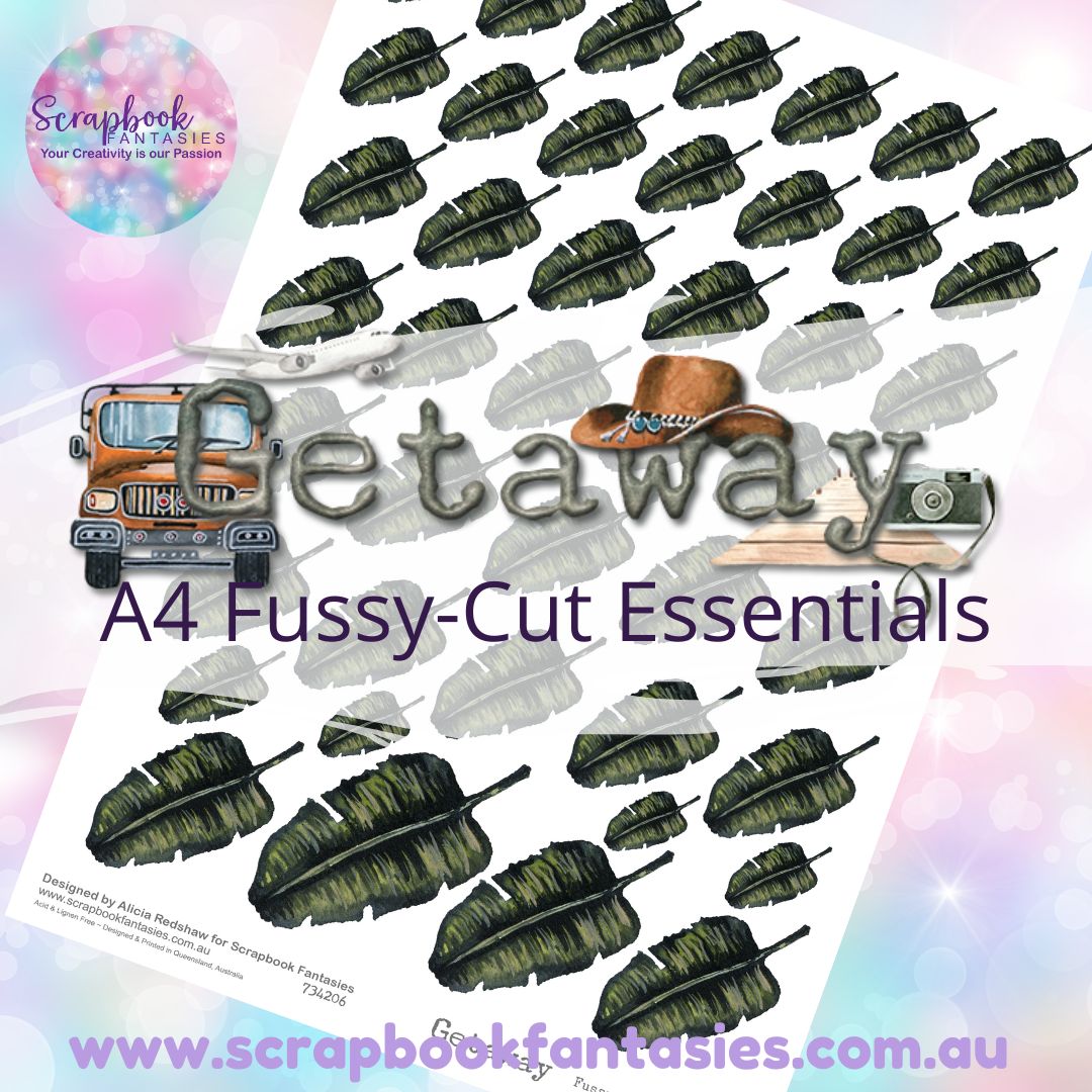 Getaway A4 Colour Fussy-Cut Essentials - Leaves 1 734206