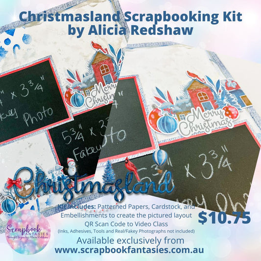 Christmasland - Scrapbook Layout Scrap-Along Kit - GICS #18 - 24 November 2023